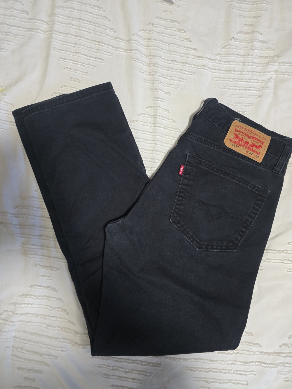 Levi's 511 Slim Fit Jeans Mens 32x30 Black All Seasons Tech Stretch Denim Pants